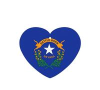 Nevada State Flag Printing 10 Pcs Air Freshener Cards,Car Scented Hanging Sheets Air Freshener Set For Car Decoration