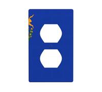 Nevada State Flag Unbreakable Polycarbonate Switch Plate-1 Gang Screwless Wall Plate for Home Office