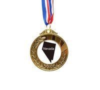 nevada the united states of amemap Gold Award Winner Medal First Place Ribbon