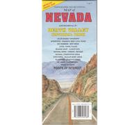 Nevada Topographic Recreation Map 1:792,000 includes Death Valley National Park