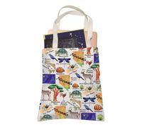 Nevada Tote Bag Sagebrush State Vacation Lover Reusable Shopping Bag NV Travel Gift for BFF Mom Dad (Nevada-S)