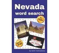 Nevada Word Search: Word Search Puzzle Book with Easy to Read Print about Nevada and more | 6x9 inches, 110 pages | 50+ puzzles ... Gift for Vacations, Holidays, and Free Times