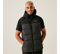 Regatta Mens Nevado Heavyweight Hooded Bodywarmer Gilet - Black Ash - S