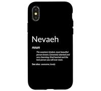 Nevaeh Is Kind Hearted Funny Name Definition Nevaeh Case for iPhone X/XS