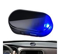 Nevalerra Car Alarm Light - 5x2.7cm Solar Charging Anti-Theft Warning, Flashing LED Strobe Lamp, Red Blue ABS Double-Sided Tape Installation | Sedan Truck Caravan Garage Overnight Parking Roadside