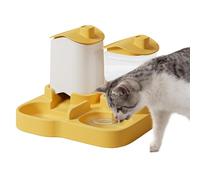 Nevalerra Cat Food and Water Dispenser - Spill-Proof Container,Cat Feeder and Water Dispenser,for Bunny Dog Puppy Kitten Pet Animal Feeding Treat