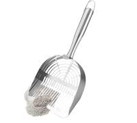 Nevalerra Cat Litter Scooper - 12.8x5.31x1.57in Durable Mesh Waste Sifter, Non Slip Ergonomic Shovel, Rust Proof Steel Poop Scoop | Lightweight Multifunctional Sifter Tool for Veterinary Multi Pet Ind