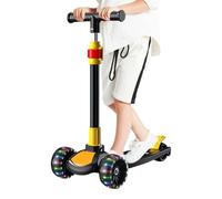 Nevalerra Children's Scooter, Folding Scooter - Folding Scooter with Foot Brake, Outdoor Toy Scooter for and Girls with Lean-to-Steer Function for the Courtyard and the