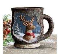Nevalerra Christmas Coffee Cups - Funny Elk Mug - Tribe Drinking Cup Christmas Decoration - For Hot Cold Drinks Tea Milk Juice Holiday Winter Party Farmhouse Bedroom Living Room