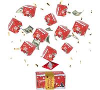 Nevalerra Christmas Foldable Jumping Box - DIY Bouncing Cash Box - Party Accessories | For Birthdays Valentine's Day Marriage Proposal Family Friends Girls Wife Husband Son