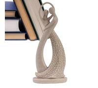 Nevalerra Couple Figurine, Couple Statue, With Its Elegant Design, Neutral Modern Figure Made of Resin, Couple Decoration, Desk Ornament, Collectible Figure for the Desk Bookshelf at Home