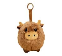 Nevalerra Cow Plush Charm - Adorable Soft Cow Plush Pendant, Decorative Doll for Bag or Car Mirror | Cute Farm Animal Backpack Charm Gift for Family, Friends, Couples, Women, Men, Girlfriend, Wife