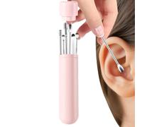 Nevalerra Ear Wax Removal Kit - Compact Ergonomic Earwax Spoon - Ear Pick Earwax Removal Tools - for Men Women Girls Youth Teens Home School Traveling