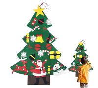 Nevalerra Felt Christmas Tree for Children, DIY Wall Decoration Crafts - Felt Christmas Trees, for Children Home Office Party Indoor Decoration