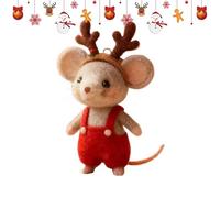 Nevalerra Felt Mice, Light and Cute Animal Figure - Christmas Felt Ornaments and Felt Decoration | for Bedroom, Living Room, Study, Bookshelves, Inner Window Sills and the