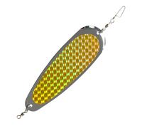 Nevalerra Fishing Spoon Bait, Realistic Spoon Bait for Catfish Fishing, Hard Bait with Blood Groove, Solid and Durable Metal Spoon Bait for Sea Bass Trout