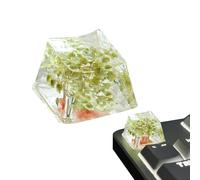 Nevalerra Flower Key - Resin Keyboard Key, Gypsophila Keyboard 0.71 x 0.47 x 0.39 Inches | The Game Keyboard Shines Through the Translucent R4 Button, Improved Writing Experience