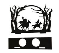 Nevalerra Gothic Candle Holder Headless Human Figures Wooden Figure with Dead Tree Silhouette Decoration for Entrance Area Living Room Bedroom