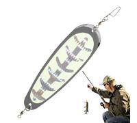 Nevalerra Metal Spoon Bait, Catfish Bait, Fishing Spoon with Realistic Effects, Solid and Shockproof Spoon Fishing Lures, Fishing Lures, Spoon Baits with Blood Groove for Rivers, Sea, Lake