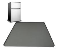 Nevalerra mini fridge -silicone, bottom refrigerator mats for the pad - 23.6 x 23.6 inches with a raised edge - multifunctional floor mat, protect refrigerator