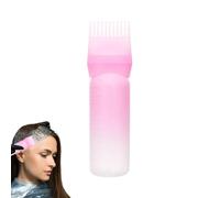 Nevalerra Oil Comb Brush - 6 Ounce Reusable Hair Bottle, Scalp Root Applicator Tool, ABS Graduated Scale Precise Dispenser Easy Application System | Salon Home Use Coloring Dye Professional