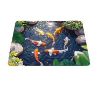 Nevalerra Optical Illusion Rug | Fun Home Decor Pond Fish Non-Slip Rug | 3D Optical Effect Carpets, for Hallways, Birthdays, Thanksgiving, Holidays, New Year's Eve, Party