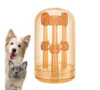 Nevalerra Pet Toothbrush,Teeth Cleaning for Dogs - 3 Piece Pet Care Tool for Cleaning Mouth Tongue of Puppy Large Medium and Small Breeds Bad Breath Home