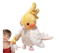 Nevalerra Plush Animal Hand Puppet - 20cm Stuffed Parrot Toy, Story Telling Role Play, Interactive Teaching Theater Kids Boys Girls Birthday Festival | Educational Entertainment Imaginative Creation F
