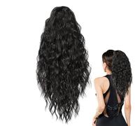 Nevalerra Ponytail Hair Extensions - Clip In Wavy Ponytail Pieces - Long Volume Hairpiece - for Women Costume Cosplay Party Daily Commuting Gathering Performance
