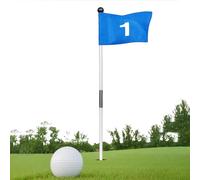 Nevalerra Putting Flags Hole Cup Set - Golf Pin Flag Hold Kit for Practice The Golf Practice Putting Flag has a Double Layer - Portable Golf Accessories for Golf Lovers to Practice in the Backyard