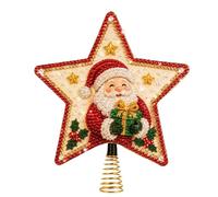 Nevalerra Rhinestone Art Kit Tree Topper DIY Christmas Star Tree Decoration | Pearl Rhinestone Art Set for Beginners Adults Artists Hobbyists Home Apartment Workshop Living Room Bedroom Santa Claus