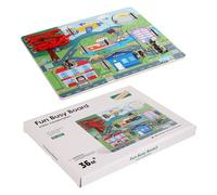 Nevalerra Sensory Boards - Fine Motor Skills Locking Learning Toys,Basic Life Skills Puzzle Board,for Children Boys Girls Classroom Preschool Airplane Home Car Party Birthday Christmas