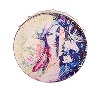 Nevalerra Shamanic Drum - Traditional Handmade Frame Drum, Authentic Spiritual Percussion Instrument, Deep Resonant Sound Healing Tool | Performing a Ritual Meditation