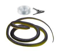 Nevalerra Snake Toy with Cord Clip - Snake Look, Smooth Gliding Motion, Strong Clip Attachment System, Compact Storage Size | Novelty Trick Toy with Captivating