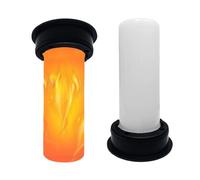 Nevalerra Solar Flame Lights - 7cm Waterproof Realistic LED, 2 Pieces Automatic Lamp, IP44 PP Construction for Patio Path Lawn House Driveway | Ground Backyard Porch Landscaping Sidewalk Pool Courtyar