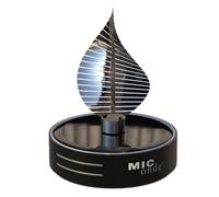 Nevalerra Solar Rotating Car Perfume - Helicopter Design with Real Wood Diffuser, Solar Powered Rotor | Alloy Air Freshener Includes Oils for Fresh Fragrance