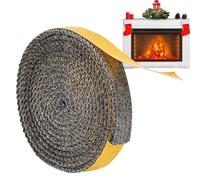 Nevalerra Stove Sealing Tape, Fibreglass Seals Replace Fireplace Door Heat Our Practical Oven Seal | Adhesive for Door Seals for Ovens, Fireplaces and Charcoal Stoves