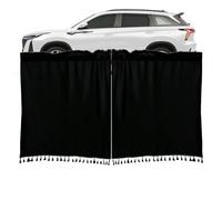Nevalerra Truck Privacy Curtains - 55.12x29.53in Polyester Material, Heat Insulation Barrier, Wind Noise Reduction Shades Minivan | Automotive Interior Compartment Separator Windshield Cover Screen