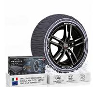 NEVARIS PEAK NF3 Snow Socks Size XS EN 16662-1 Approved | High-grip textile snow chains for intensive use and SUVs. Won't damage rims, ABS compatible. Gloves and bag included.