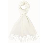 NevEND Men Women Winter Warm Cashmere Feel Winter Scarf Plain Soft Warp Fashion Long Shawl, White