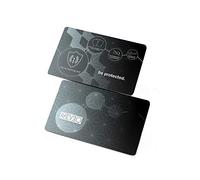 NEVEQ RFID & NFC Blocking Card - Anti-Theft Security for Credit/Debit/ID Card. Secure Your Identity and Finance Information with a Slim-Design Card Protector, 1 pc. (Black-Grey)