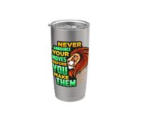 Never Announce Your Moves Before You Make Them Leo King Lion Stainless Steel Insulated Tumbler