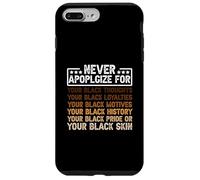 Never-Apologize For Your Black Thoughts Loyalties Motives Case for iPhone 7 Plus/8 Plus