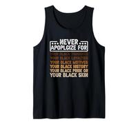 Never-Apologize for Your Black Thoughts Loyalties Motives Tank Top