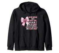 Never Argue With A Short Girl Who Has An 'A' In Her Name Zip Hoodie