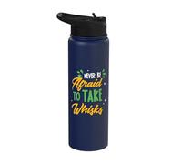 Never be Afraid to take whisks Design for a Baker Baking Stainless Steel Insulated Water Bottle