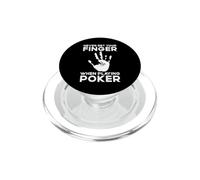 Never Bet Your Finger When Playing Poker Amputee PopSockets PopGrip for MagSafe