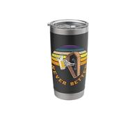 Never Better Skeleton Coffin Vintage Retro Halloween Costume Stainless Steel Insulated Tumbler