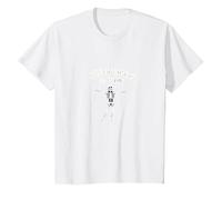 Never Better Skeleton Just Hanging in There Humor Goth T-Shirt, Kids, White, 2 Years
