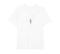 Never Better Skeleton Just Hanging in There Humor Goth T-Shirt, Men's Big and Tall, White, 6X Tall